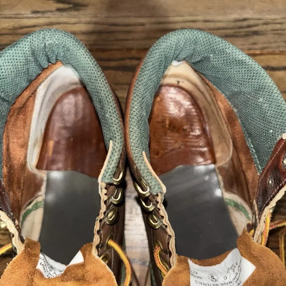 Vintage Leather Work Boots Made In USA Work N Sports Men’s Size 8.5